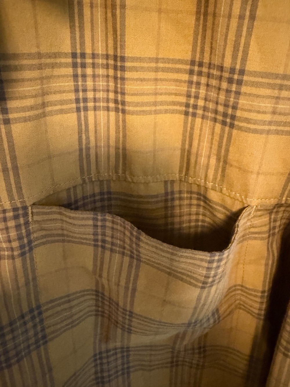 5.11 Tactical Men's Mustard Plaid Button-Down Shirt - Picture 5 of 8